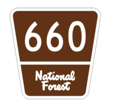 5&quot; national forest route 660 highway sign bumper sticker decal usa made - $26.99