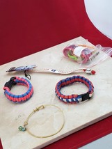 Set of 5 Bracelets (Cord Bracelets, Zumba Bands, Baseball) - $7.99