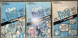 Chex Pocket Trivia Card Games (Atwood Group Inc, 1984) 3 DECKS - £3.98 GBP