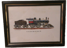 Vintage 5X7 Framed Print by Rich Schlemmer New York Central Empire State... - $21.37