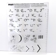  Pfaff 1475 CD 7550 7570 Stitch Template Maxi Stitches Maxi Monograms Fl... - $4.99