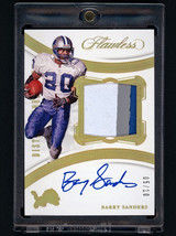 2020 Panini Distinquished Barry Sanders Auto Jersey Patch #5/10 Lions - £863.20 GBP