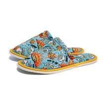 Chochili Men Action Home Kitchen Garage Slippers Yellow and Turquoise Si... - £7.69 GBP