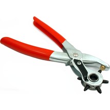 6 Size Punch Tool Leather Hole Pliers Heavy Duty Revolving Belt Hole Puncher Kit - $10.85