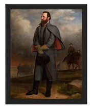 STONEWALL JACKSON CIVIL WAR CONFEDERATE GENERAL PAINTING 8X10 FRAMED PHO... - £15.71 GBP