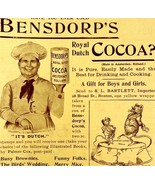 Bensdorps Royal Dutch Hot Cocoa 1897 Advertisement Victorian Chocolate #... - $376.02 MXN