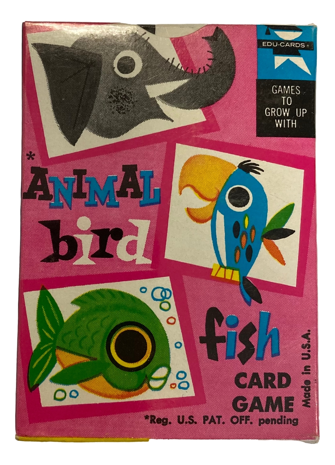 Primary image for Animal Bird Fish Vintage 1959 Edu-Cards Educational Playing Card Game
