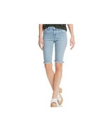 J Brand 811 Bermuda Womens 31 Light Blue Skinny Mid Rise Cuffed Shorts R... - £19.90 GBP