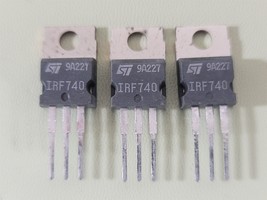 Lot of 3 ST Microelectronics IRF740 N-Channel Power MOSFET Transistors - $1.46