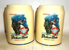 2 Pschorr Brau Munich Beer German Beer Steins - £19.53 GBP