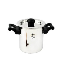 Stainless Steel Milk Cooker Boiler Pot with Handle Lid Knob Whistle 13.5cmx5.3In - £33.28 GBP