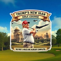 Operation Midnight Hammer 3 Holes Iran Golf Course Window Decal Trump 2025 - €3,44 EUR+