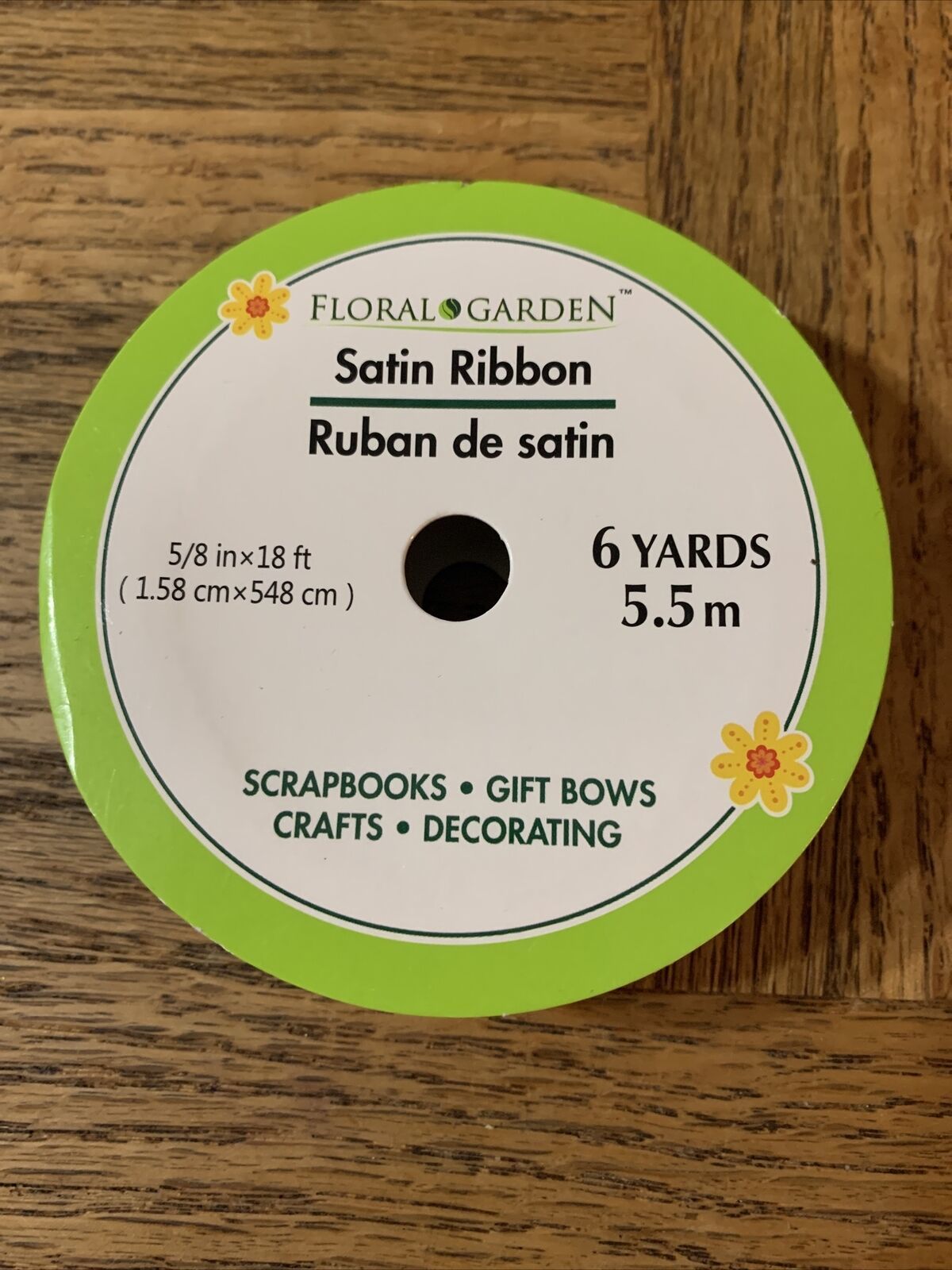Floral Garden Ribbon Dark Red - $7.80