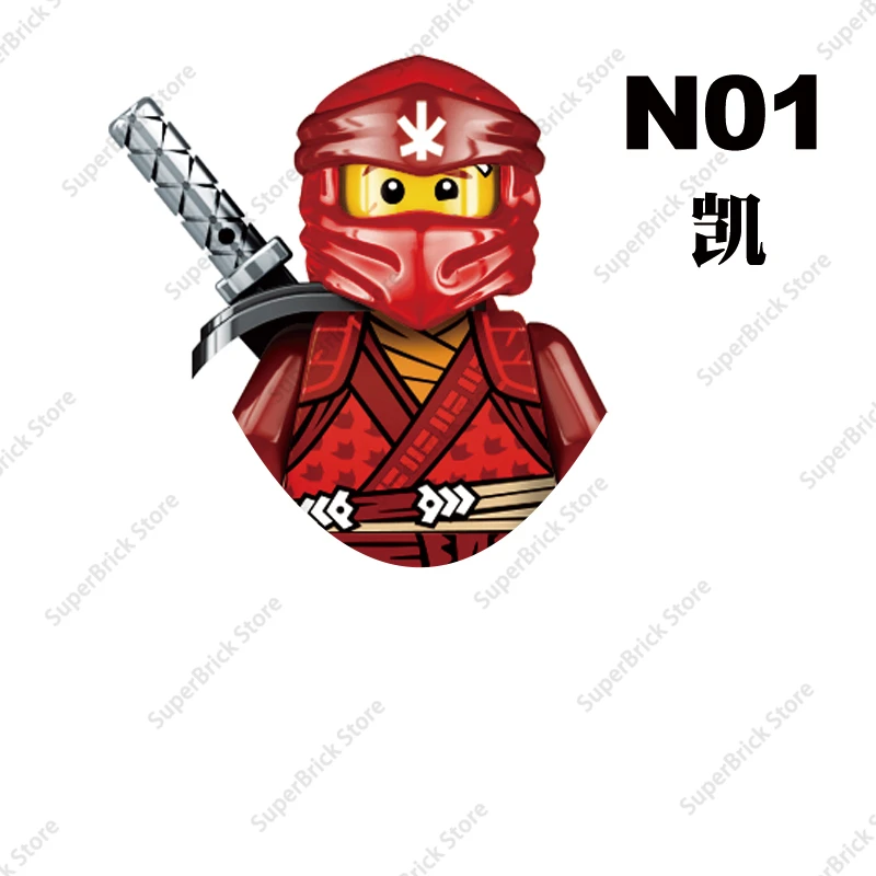 Hot Ninja Kai Mini Figures - Classic Building Blocks Toy Collection Gift... - $8.64