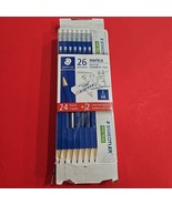 24 Pack Staedtler Norica 13246 2HB Pencil Set Pre Sharpened + 2 Erasers - £6.79 GBP