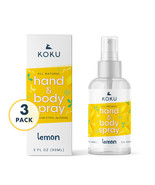 Lemon Scented Hand Sanitizer Spray, Lemon Set - 2, Pack of 3 (3 x 3 Fl. Oz.) - $24.78