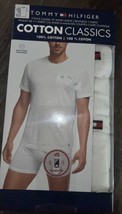 Tommy Hilfiger ~ Mens 3-Pack T-Shirts Crew Neck Undershirts White ~ L (4... - £25.78 GBP