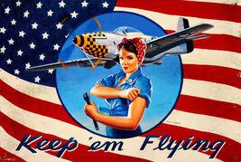 Rosie Mustang Metal Sign 36" by 24" - $125.00