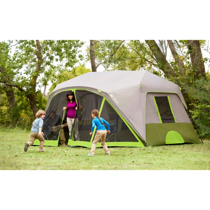 Ozark Trail 9 Person 2 Room Instant Cabin Tent with Screen Room tents outdoor - £374.74 GBP