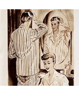 1951 London Tailored Pajamas By Bonsoir Advertisement Sphere UK Silvro E91C - $368.51 MXN