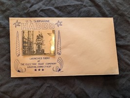 Sub Envelope w/ Black &amp; White Photo - US Sub Haddo - Electric Boat Company - $233.87 MXN