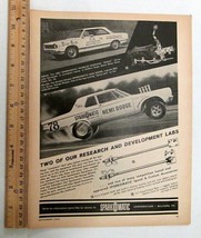 Vintage 1967 Original Print Ad SPARKOMATIC ~AHRA Rambler American  NASCA... - $10.00