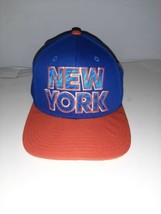 NBA New York Knicks Adidas Snapback Hat Cap Blue Orange - £13.91 GBP