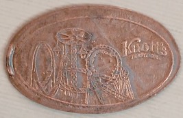 Knott&#39;s Berry Farm Two Loops Sky Vintage Elongated Zincer Cent Penny. CA-KBF-10 - £3.08 GBP