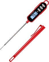 Instant Read Digital Meat Thermometer for Food Bread Baking Water and Liquid. Wa - £23.77 GBP