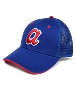 Atlanta Braves MLB 1972 MVP Cooperstown Vintage Blue Mesh Cap Men&#39;s Snap... - €21,67 EUR