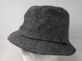 Vintage Stetson Woven Tweed Wool Walking Hat Bucket Fedora Men Size Medi... - $24.25