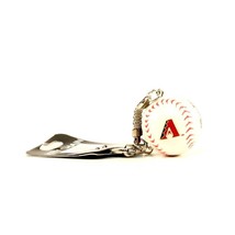 MLB Arizona Diamondbacks Baseball Helmet Style Baseball Ball Keychain White - £8.70 GBP