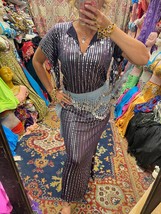 Bellydance dress set 2 in 1 , dress for saidi, shaabi and baladi, belly ... - $129.00
