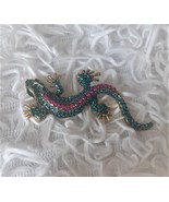 Lizard Brooch Pendant Beautiful Luxury crafted Jewellery  Stylish Elegant - £11.73 GBP