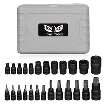 Torx Bit Socket Set (25 Piece Set - Torx And External Socket Set) 1/4&quot;, ... - £31.96 GBP