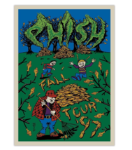 Phish Poster Jim Pollock Fall &#39;97 Clean Up Poster Limited Edition 784/1400 - £109.46 GBP