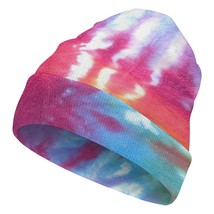 Mondxflaur Tie Dye Winter Beanie Hats Warm Men Women Knit Caps for Adults - $18.99