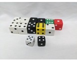 Lot Of (13) D6 Dice Black White Red Yellow - £23.25 GBP