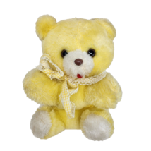 10&quot; VINTAGE 1978 RUSS BERRIE SANDY YELLOW TEDDY BEAR STUFFED ANIMAL PLUS... - £44.70 GBP