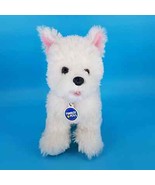 Build A Bear Fluffy White West Highland Terrier Dog w/ Red Collar Plush ... - £15.52 GBP