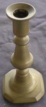 Antique Solid Brass Candlestick Holder – Gdc – Needs Polishing – Great Old Piece - £23.34 GBP