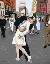 The Victory Day Kiss That Ended The War (8&quot; X 10&quot; Print) By Artdash, A New - £25.92 GBP