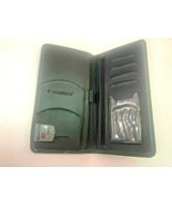 Cambridge Black Leather Passport Ticket Travel Wallet Holder 33456 - $153.82 MXN