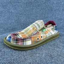 Sanuk  Men Slip-On Shoes Multicolor Fabric Slip On Size 8 Medium - £19.39 GBP