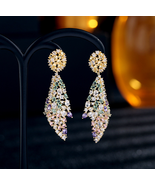 Irregular Earrings zircon earrings Jewelry - £20.07 GBP