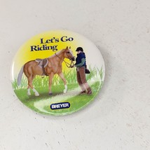 Breyer Horse Let&#39;s Go Riding Button Pin - £10.16 GBP
