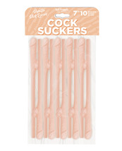 Cock Suckers Pecker Straws - Vanilla Lovers Pack of 10 - $17.99