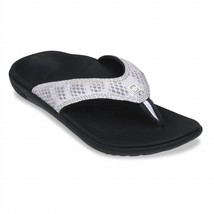 Spenco women&#39;s yumi breeze sandal in Black/Silver - £38.63 GBP+