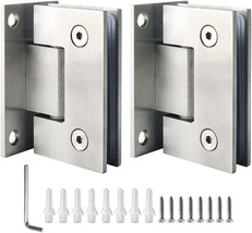 Heavy Duty 90 Degree Glass Door Cupboard Showcase Cabinet Clamp, Glass Shower - £26.61 GBP