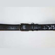 Men Genuine Leather Belt PIERO ROSSI Turkey Soft Full Grain Stitched #139 Black image 3